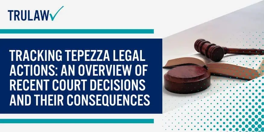 Tracking Tepezza legal actions An overview of recent court decisions and their consequences