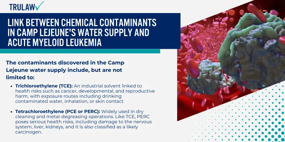 Link Between Chemical Contaminants in Camp Lejeune's Water Supply and Acute Myeloid Leukemia