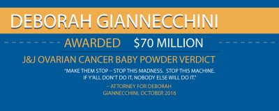 70 Million Talcum Verdict Deborah Giannecchini Infographic