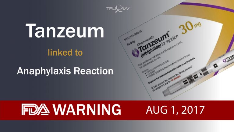 FDA Warning Tanzeum linked to Anaphylaxis Reaction