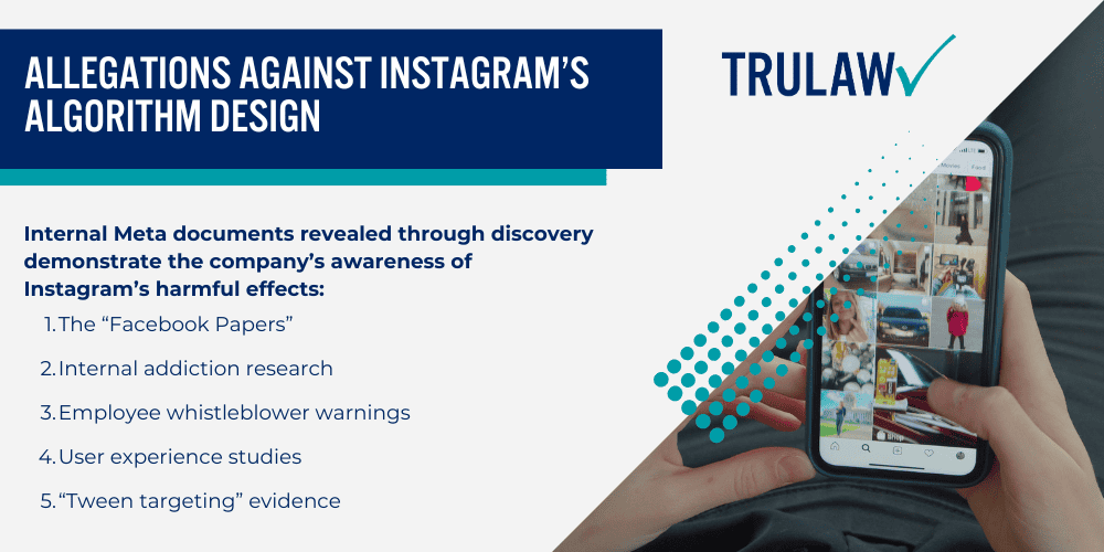 The Instagram Mental Health Lawsuit Landscape; Allegations Against Instagram’s Algorithm Design