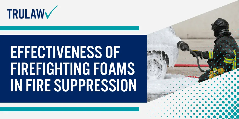 Effectiveness of firefighting foams in fire suppression