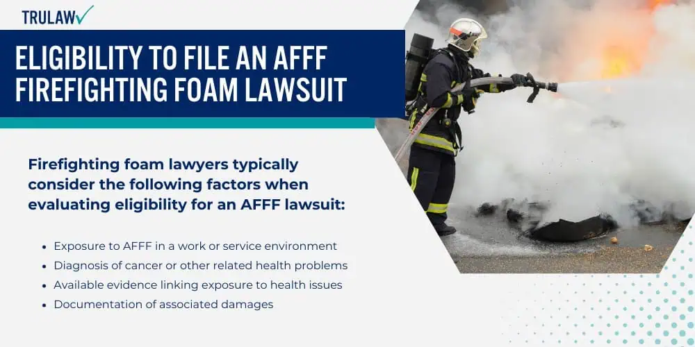 Eligibility to File an AFFF Firefighting Foam Lawsuit