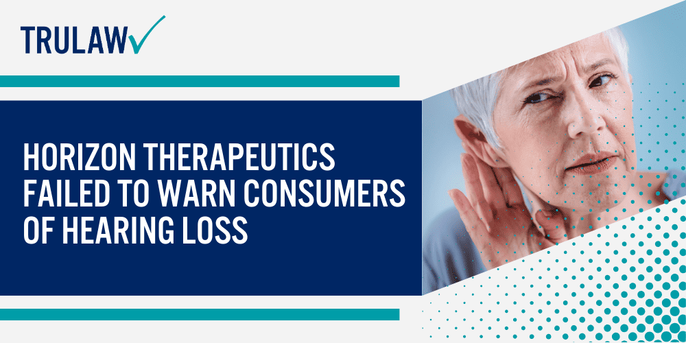 Tepezza Hearing Loss Lawsuit Featured; How Tepezza Works; FDA Approval for Tepezza; common side effects listed on the original warning labels; Can Tepezza Cause Hearing Loss; Common Complications of Tepezza; Horizon Therapeutics Failed to Warn Consumers of Hearing Loss