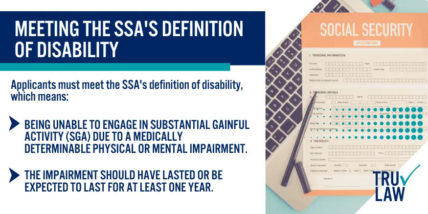 Meeting the SSA's Definition of Disability (1)