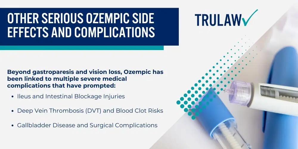 Ozempic Lawsuits Explained_ Current Legal Landscape and Key Claims; Eligibility Federal Multidistrict Litigation Overview (MDL 3094) and Case Evaluation Process; Eligibility Requirements for Filing an Ozempic Lawsuit; Medical Criteria for Case Eligibility; Documentation Requirements for Your Ozempic Claim; Timeline Considerations for Filing; Types of Damages Available in Ozempic Lawsuits; What is NAION (Nonarteritic Anterior Ischemic Optic Neuropathy); Other Serious Ozempic Side Effects and Complications