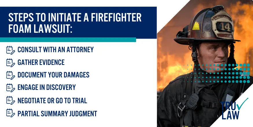 steps to initiate a firefighter foam lawsuit