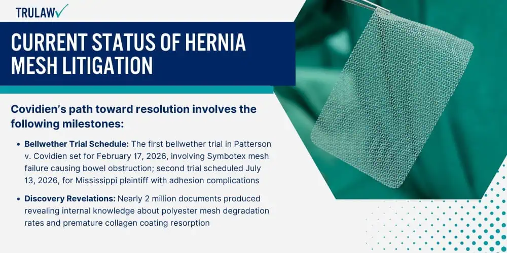 Current Status of Hernia Mesh Litigation
