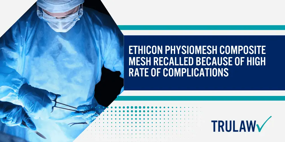 Hernia Mesh Lawsuit; Faulty Hernia Mesh Products Lead To Recurrence And Re-operations; Ethicon Physiomesh Composite Mesh Recalled Because Of High Rate Of Complications