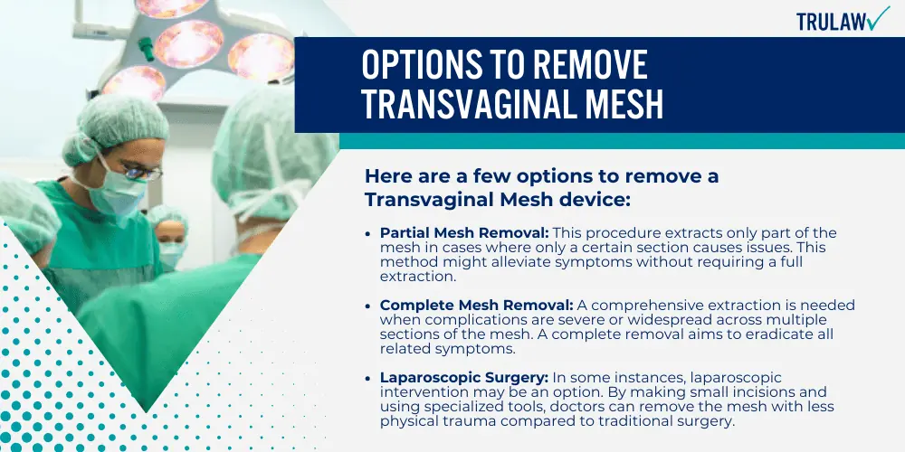 Options to Remove Transvaginal Mesh