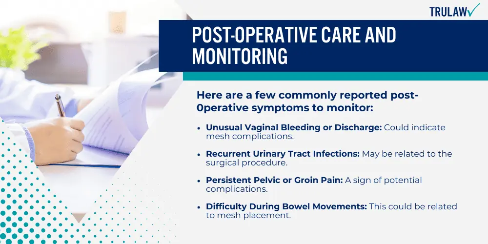 Post-Operative Care and Monitoring