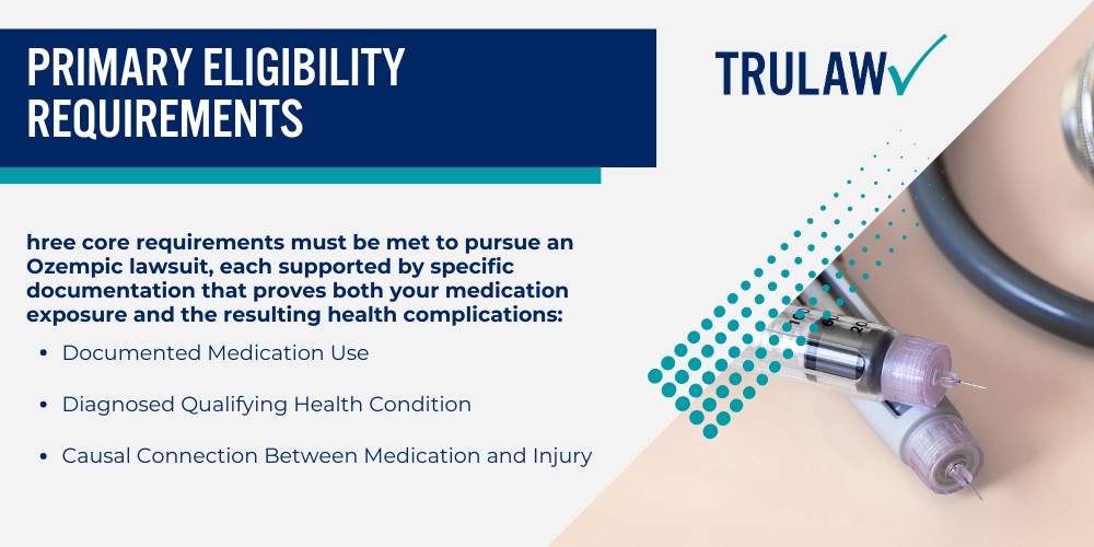 Knowing the Ozempic Lawsuit Landscape; Health Complications Driving Legal Claims; Determining Your Eligibility to File an Ozempic Lawsuit; Primary Eligibility Requirements