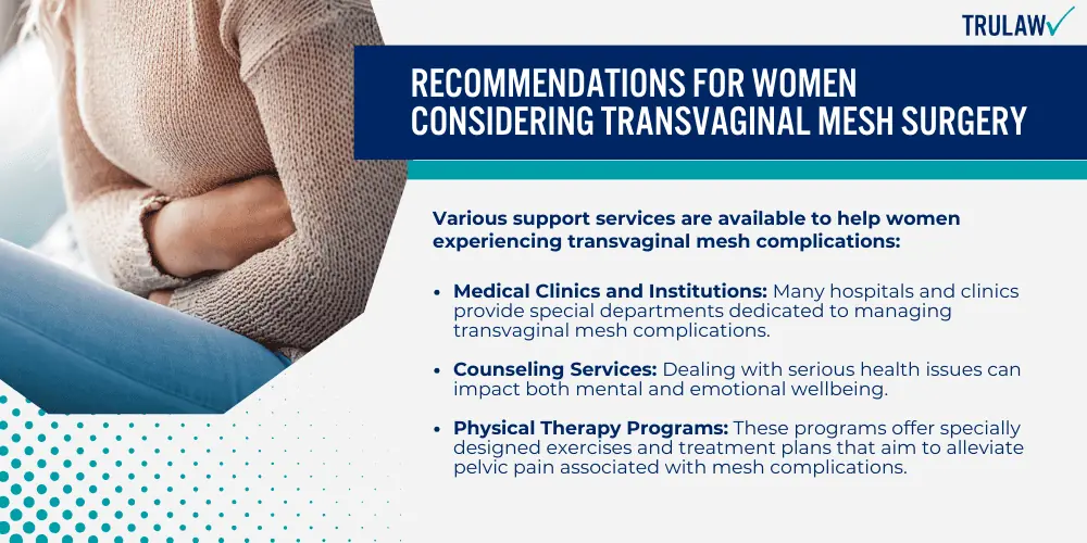 Recommendations for Women Considering Transvaginal Mesh Surgery