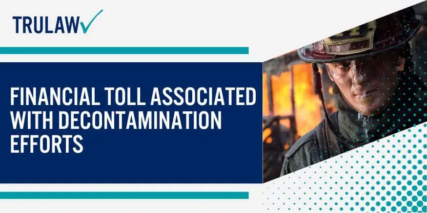 Financial toll associated with decontamination efforts.