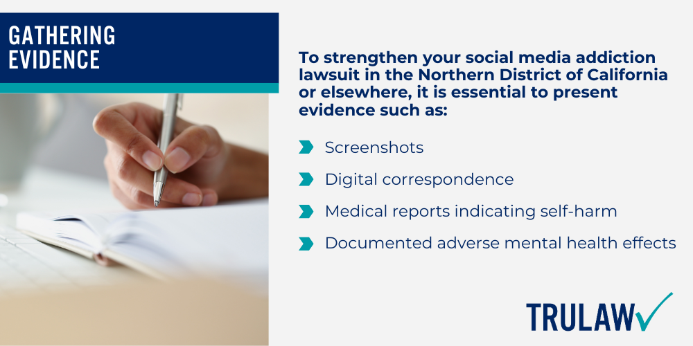 Youth Mental Health Crisis Social Media Addiction (1); The Impact of Social Media Addiction; Signs and Symptoms of Social Media Addiction (1); Social Media Addiction Lawsuit Active Cases; Who is Eligible to File a Social Media Addiction Lawsuit; Social Media Addiction Lawsuit Potential Settlement Amounts; Types of Compensation Available; Gathering Evidence