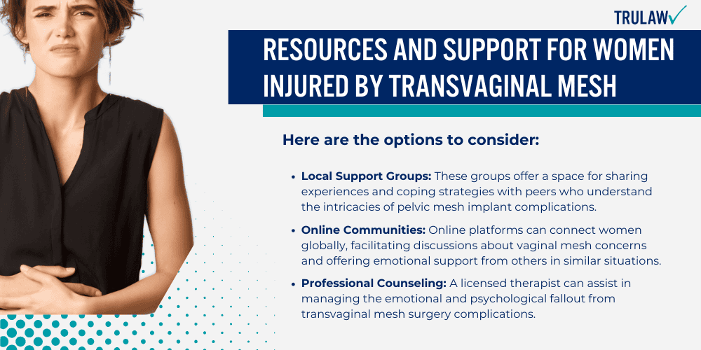 Resources and Support For Women Injured by Transvaginal Mesh