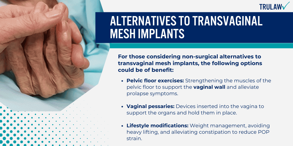 Alternatives to Transvaginal Mesh Implants