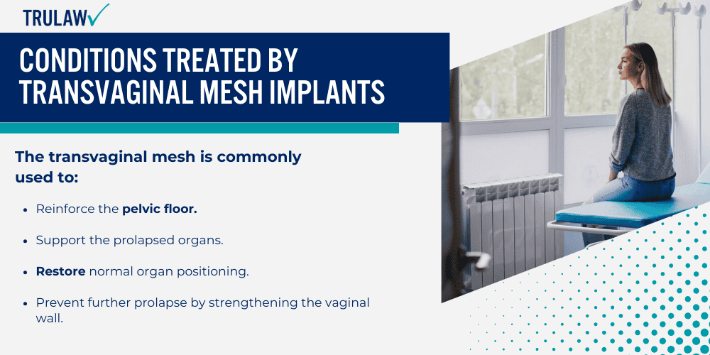 Conditions Treated by Transvaginal Mesh Implants