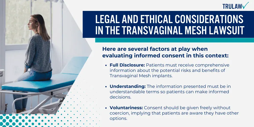 Legal and Ethical Considerations in the Transvaginal Mesh Lawsuit