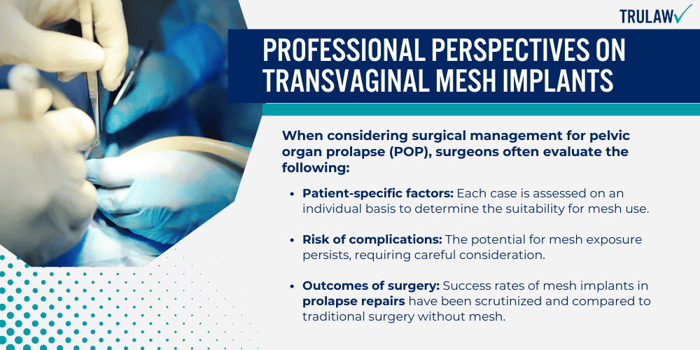 Professional Perspectives on Transvaginal Mesh Implants