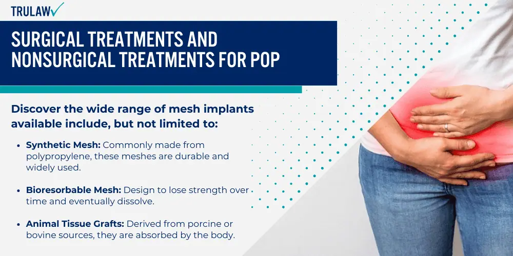 Surgical Treatments and Nonsurgical Treatments for POP