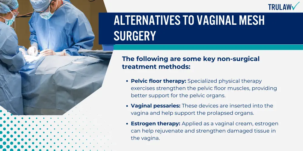 Alternatives to Vaginal Mesh Surgery