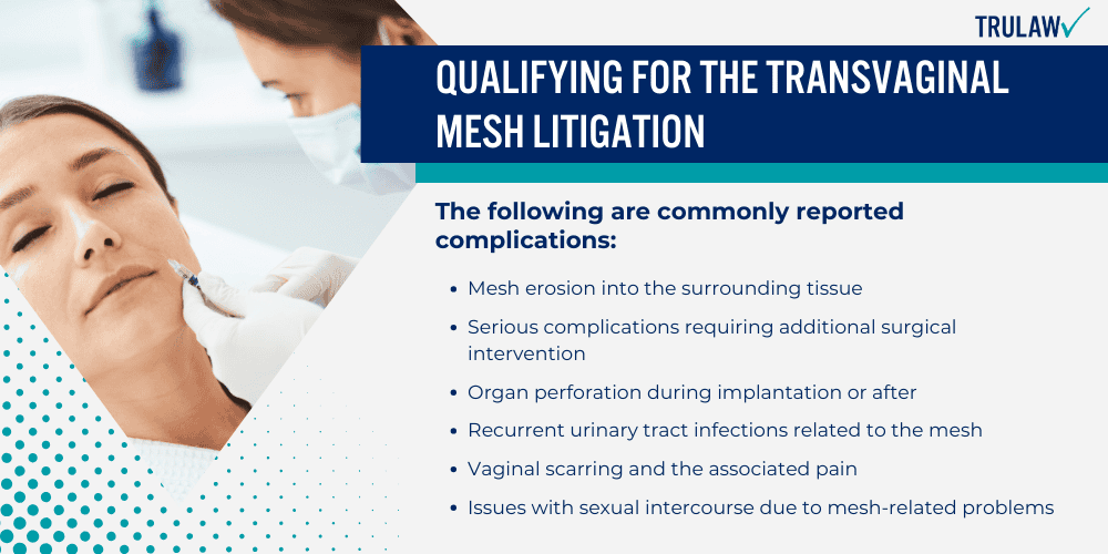 Qualifying for the Transvaginal Mesh Litigation