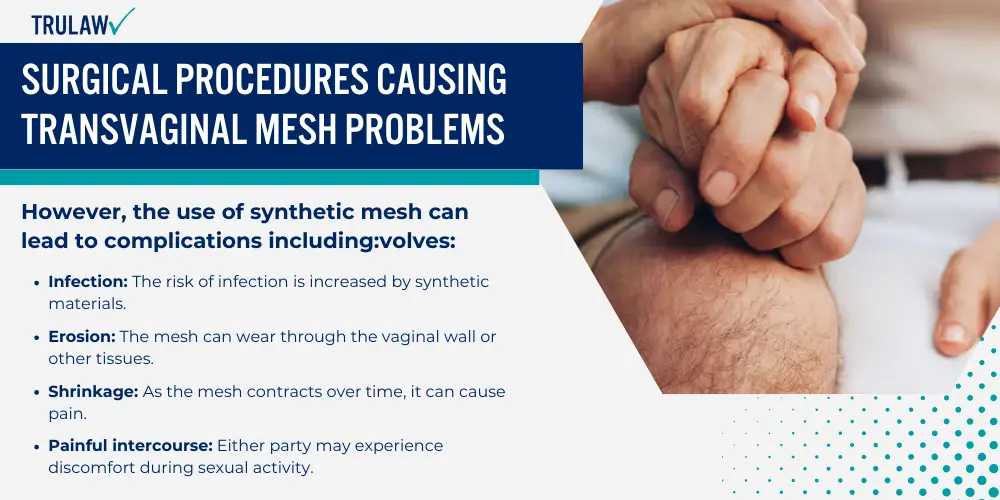 Surgical Procedures Causing Transvaginal Mesh Problems