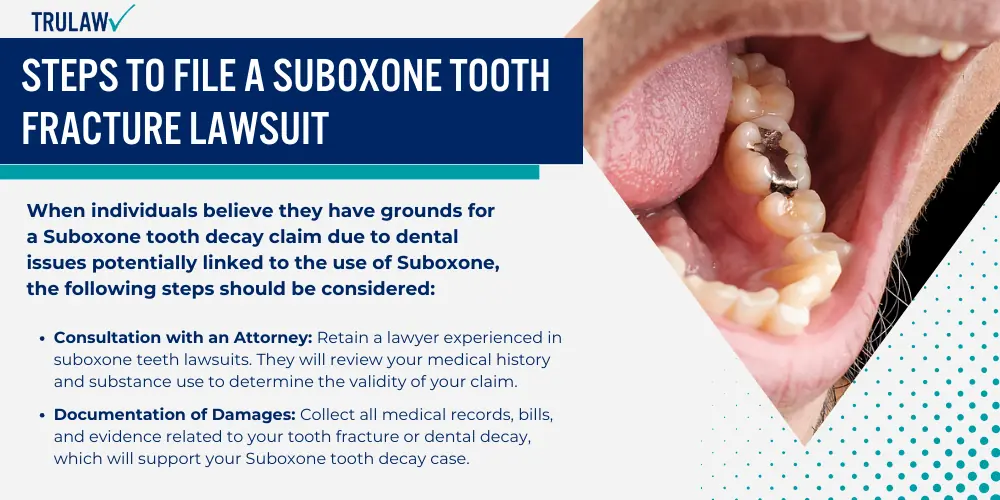 Steps to File a Suboxone Tooth Fracture Lawsuit