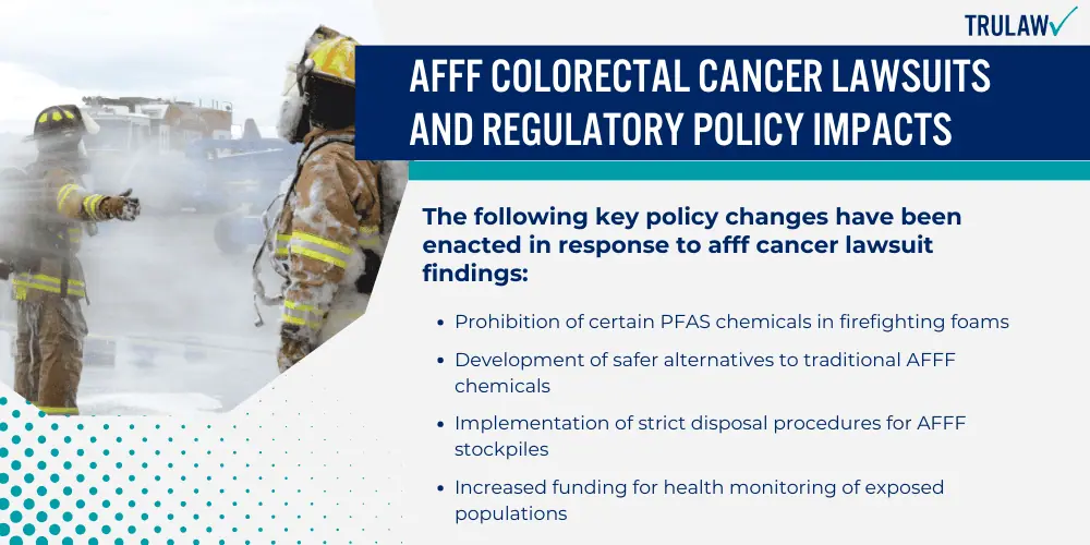 AFFF Colorectal Cancer Lawsuits and Regulatory Policy Impacts