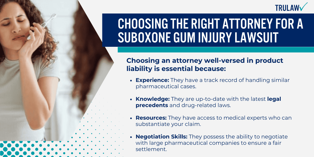 Choosing the Right Attorney for a Suboxone Gum Injury Lawsuit