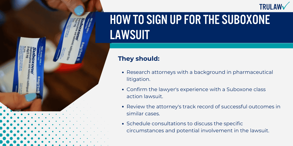 How To Sign Up For The Suboxone Lawsuit