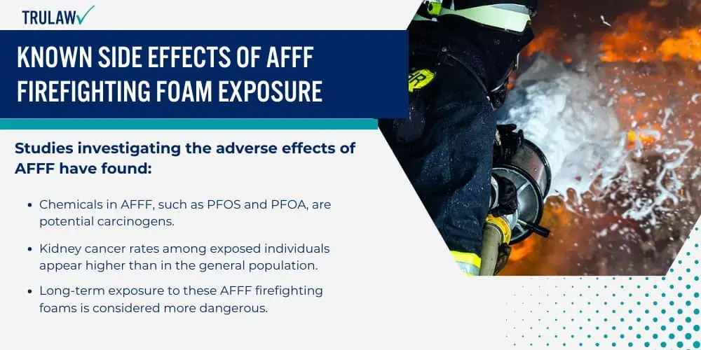 Known Side Effects of AFFF Firefighting Foam Exposure