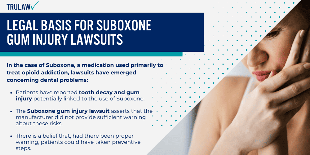 Legal Basis for Suboxone Gum Injury Lawsuits