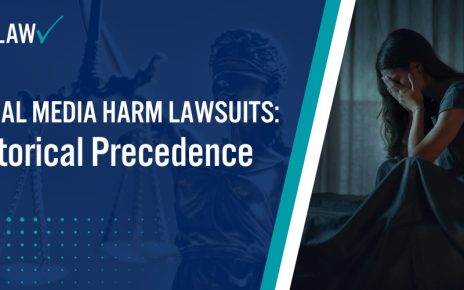 Social Media Harm Lawsuits Historical Precedence; The Influence of Social Media on Mental Health and Well-being