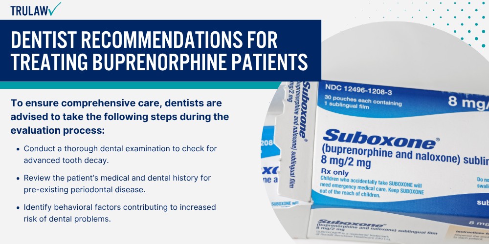 Dentist Recommendations for Treating Buprenorphine Patients