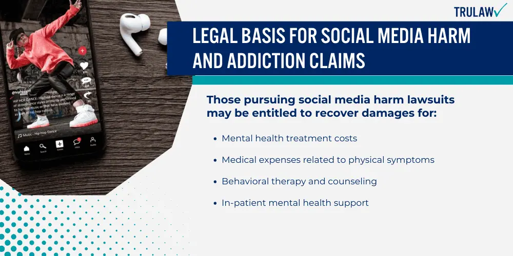 Legal Basis for Social Media Harm and Addiction Claims