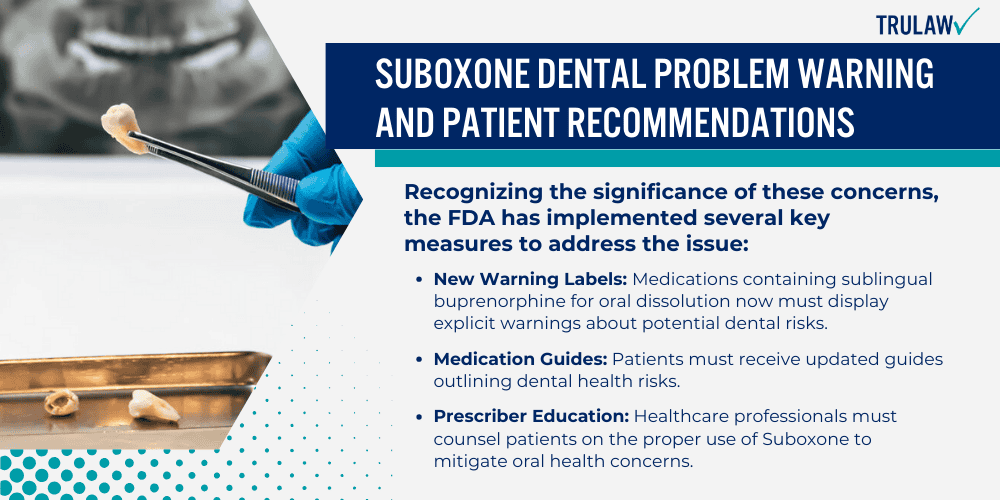 Suboxone Dental Problem Warning and Patient Recommendations