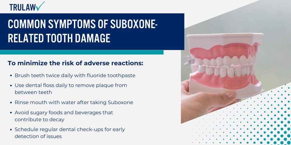 Common Symptoms of Suboxone-Related Tooth Damage