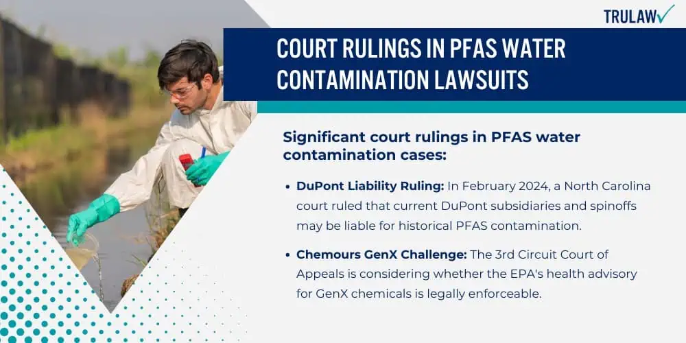 Court Rulings in PFAS Water Contamination Lawsuits