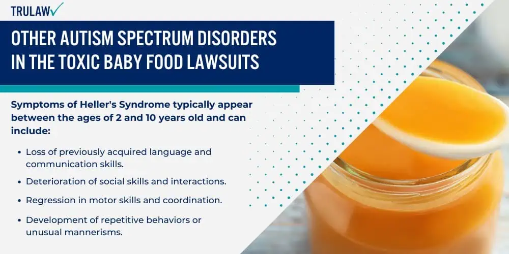 Other Autism Spectrum Disorders in the Toxic Baby Food Lawsuits