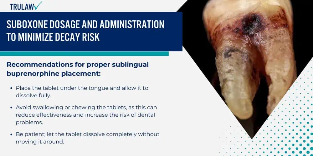 Suboxone Dosage and Administration to Minimize Decay Risk