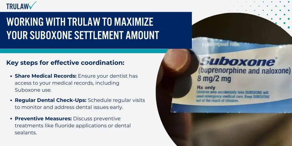 Working with TruLaw to Maximize Your Suboxone Settlement Amount