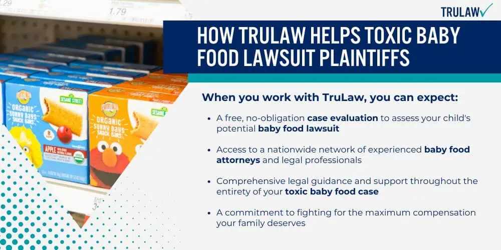 How TruLaw Helps Toxic Baby Food Lawsuit Plaintiffs