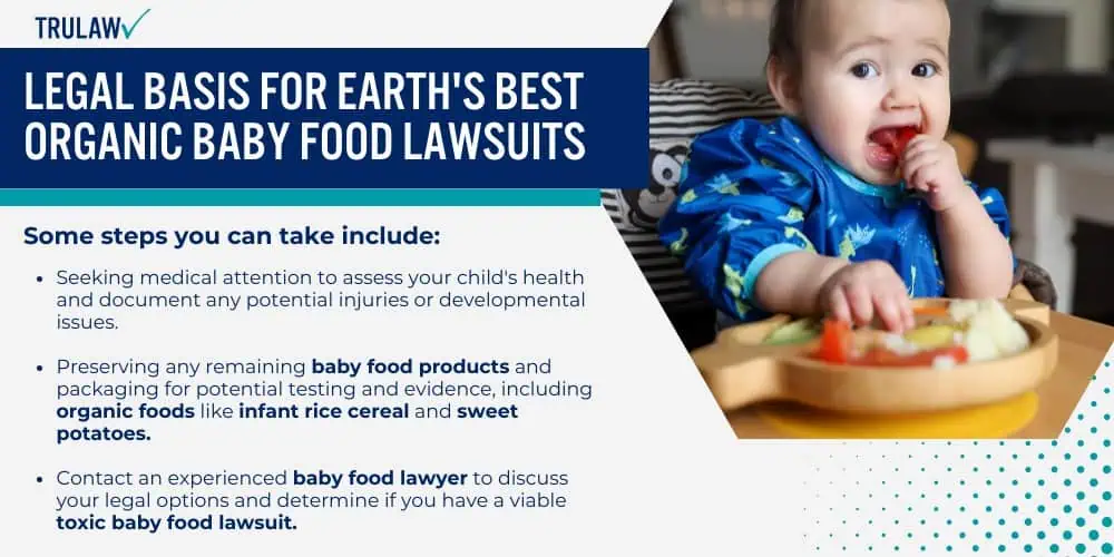 Legal Basis for Earth's Best Organic Baby Food Lawsuits