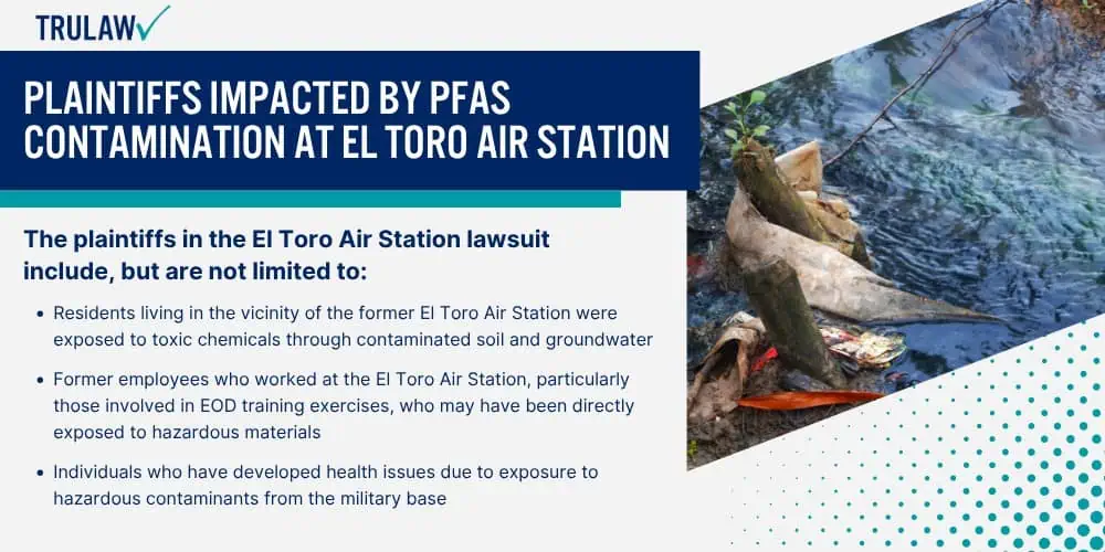 Plaintiffs Impacted by PFAS Contamination at El Toro Air Station