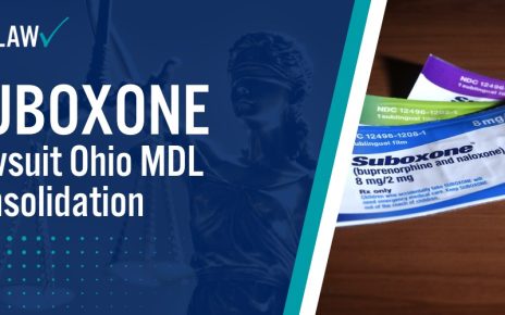 Suboxone Lawsuit Ohio MDL Consolidation