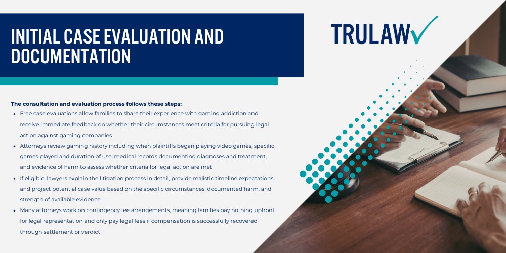 Estimated Video Game Addiction Lawsuit Settlement Amounts; Settlement Projections by Case Severity; Why No Standardized Settlement Amounts Exist Yet; Factors That Affect Video Game Addiction Lawsuit Payout Amounts; Severity and Duration of Addiction; Age at Addiction Onset; Documentation and Evidence Quality; Types of Damages Recoverable in Video Game Addiction Lawsuits; Economic Damages; Non-Economic Damages; Punitive Damages Potential; Video Game Companies and Games Named in Addiction Lawsuits; Major Defendant Companies; Specific Games and Addictive Features Alleged; How Video Game Addiction Settlement Values Are Calculated; Settlement Calculation Methodologies; Building Case Value Through Strategic Documentation; Current Video Game Addiction Litigation Status and Timeline; California JCCP Consolidation; Federal MDL Developments and Key Case Updates; Eligibility Requirements for Video Game Addiction Lawsuit Payouts; Age and Gaming History Requirements; WHO and DSM-5 Medical and Behavioral Documentation Needed; Steps to Pursue Video Game Addiction Lawsuit Compensation; Initial Consultation and Case Evaluation