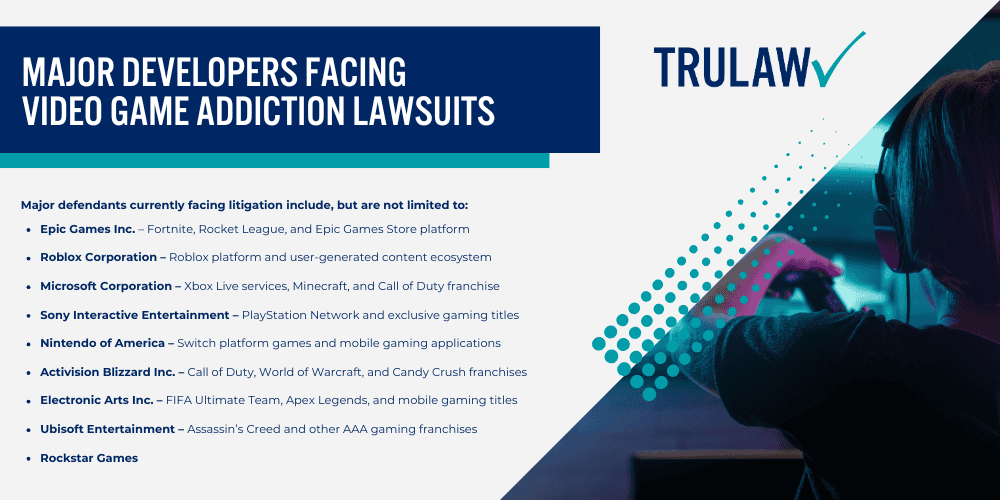 Video Game Addiction Lawsuit Legal Overview; Major Developers Facing Video Game Addiction Lawsuits