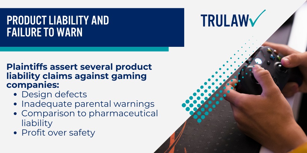 What Is a Video Game Addiction Lawsuit; The Basis of Video Game Addiction Claims; Major Gaming Companies Facing Legal Action; Microsoft and Activision Blizzard; Epic Games and Roblox Corporation; Nintendo, Electronic Arts, and Other Defendants; Legal Grounds and Allegations in Video Game Lawsuits; Product Liability and Failure to Warn